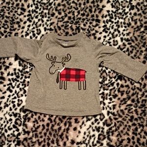 Gray Moose Graphic Kids Shirt